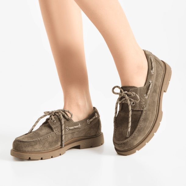 Woden Shoe The Bear Sko - Johanne Suede - Silver Mink