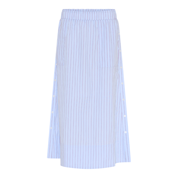 La Rouge Nederdel - Josephine Skirt - Red/Blue Stripe