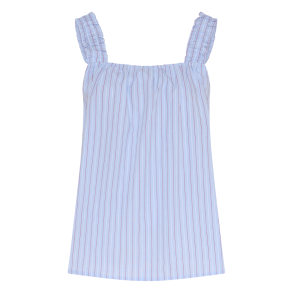 La Rouge Top - Josephine Top - Red/Blue Stripe