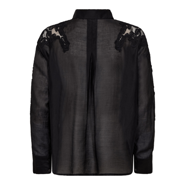Co'couture Skjorte - KawaCC Embroidery Shirt - Black
