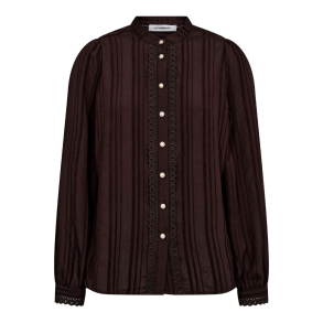 Co'couture Skjorte - KesiCC Lace Shirt - Dark Brown