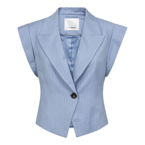 Co'couture Vest - KianaCC Pin Vest - Pale Blue
