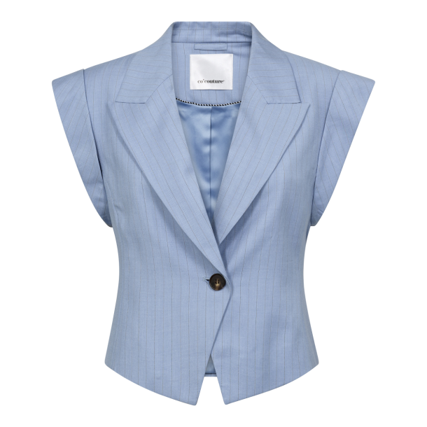 Co'couture Vest - KianaCC Pin Vest - Pale Blue