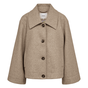 N�mph Jakke - NuKimma Short Jacket - Sesame Melange