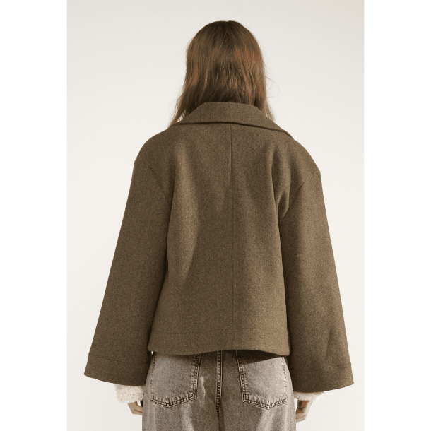 N�mph Jakke - NuKimma Short Jacket - Forest Night