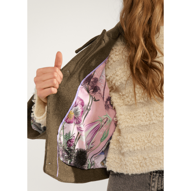 N�mph Jakke - NuKimma Short Jacket - Forest Night