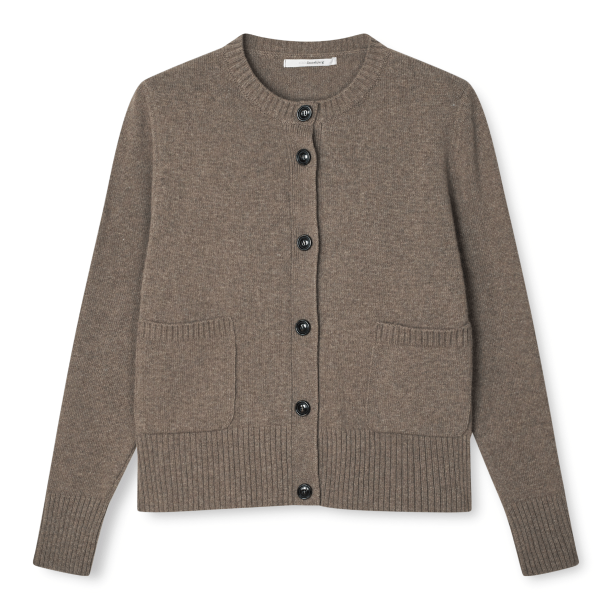 SibinLinnebjerg Strik - Kjersti Cardigan - Dark Sand
