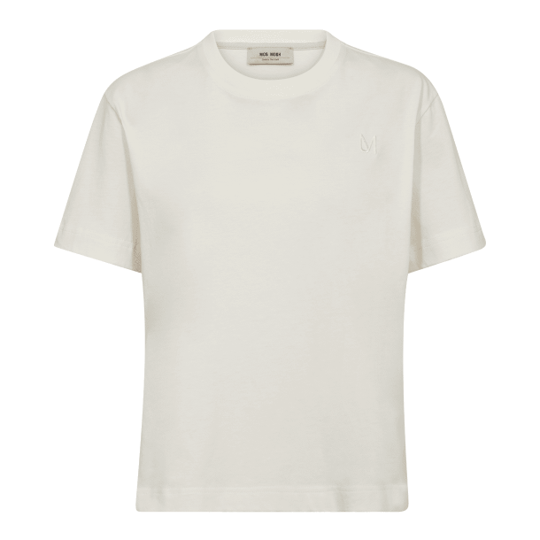 Mos Mosh T-shirt - MMLandscape O-SS Tee - Ecru