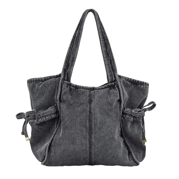 Becksöndergaard Taske - Washed Denim Laurel Bag - Stonewash Grey