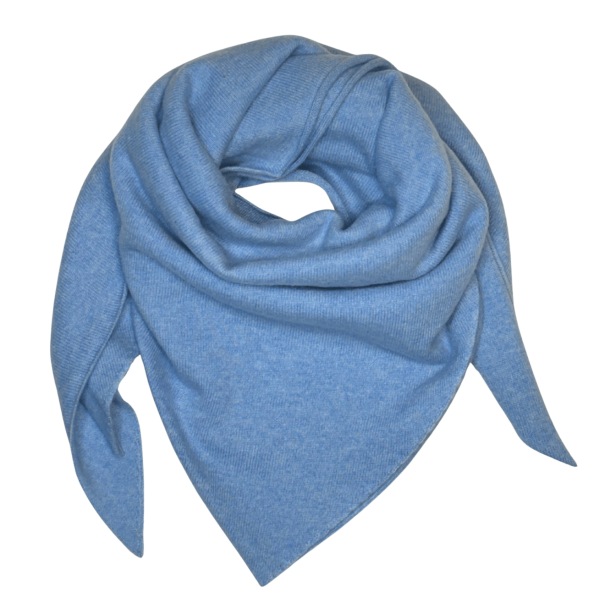 Rosa's Love Trklde - Small Cashmere Scarf - Light Blue Melange