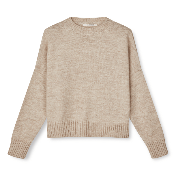 SibinLinnebjerg Strik - Lillie - Light Melange Sand