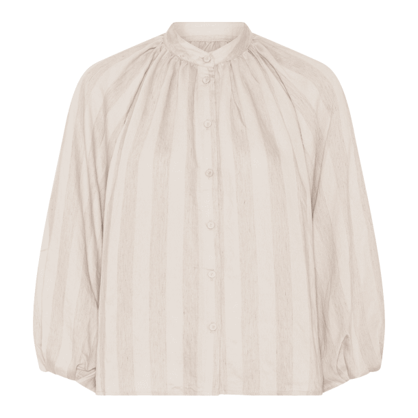 La Rouge Skjorte - Line Shirt - Sand Melange