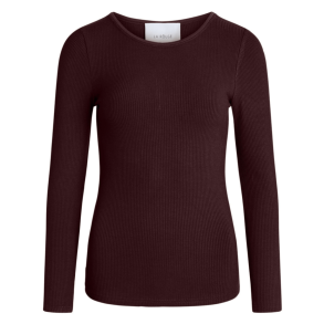La Rouge T-Shirt - Lisa L/S T-Shirt - Aubergine
