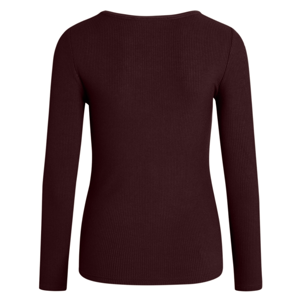 La Rouge T-Shirt - Lisa L/S T-Shirt - Aubergine