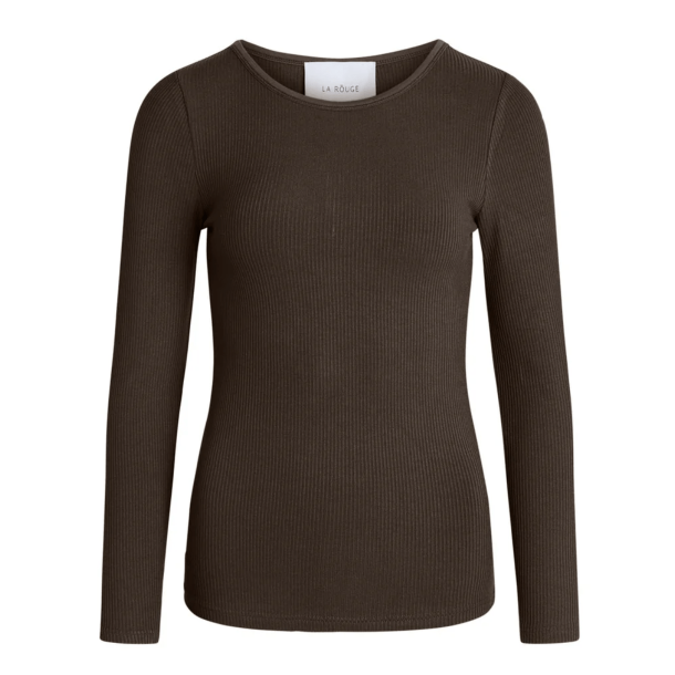 La Rouge T-Shirt - Lisa L/S T-Shirt - Dark Brown