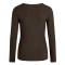 La Rouge T-Shirt - Lisa L/S T-Shirt - Dark Brown