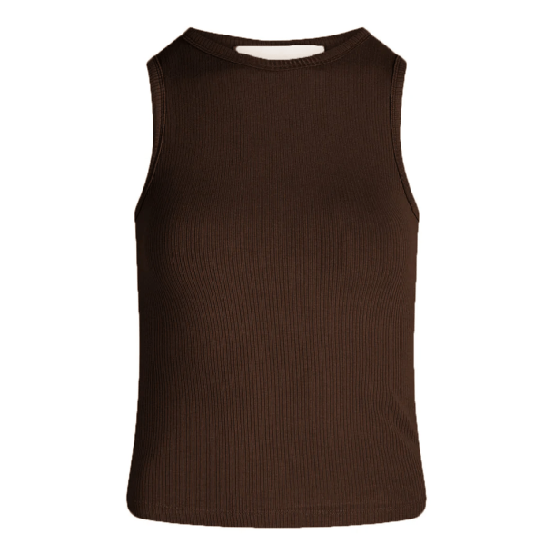 La Rouge Top - Lisa Singlet - Dark Brown