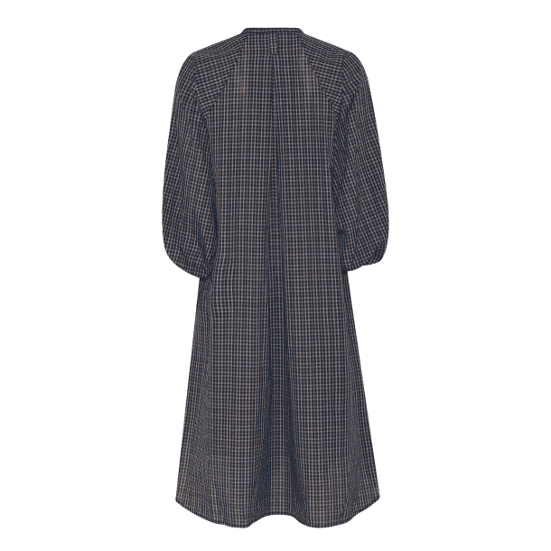 La Rouge Kjole - Louise Shirt Dress - Navy Checks