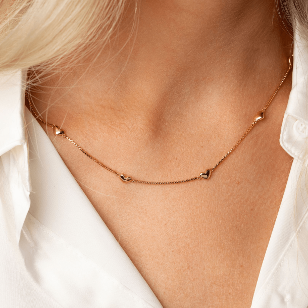 Sparv Halskde - Love Links Necklace - Forgyldt
