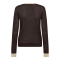 Co'couture Strik - LueCC Pointelle Cardigan - Dark Brown