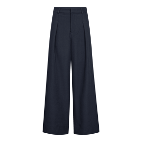 Co'couture Bukser - LunaCC Pleat Pant - Navy