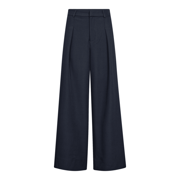 Co'couture Bukser - LunaCC Pleat Pant - Navy