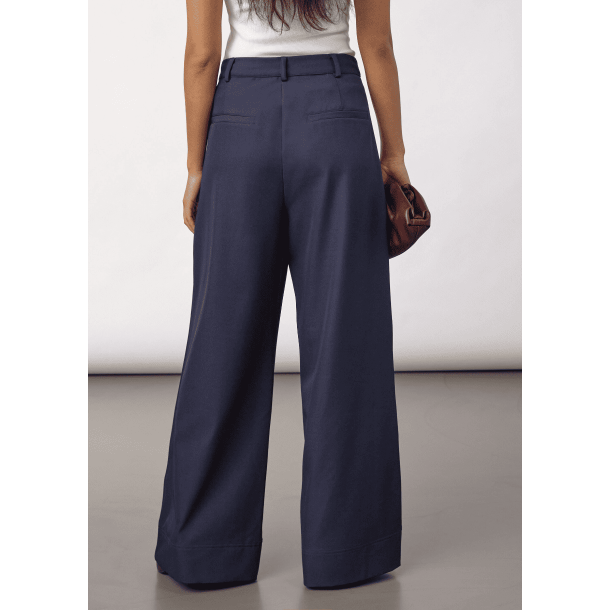 Co'couture Bukser - LunaCC Pleat Pant - Navy