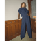 Co'couture Bukser - LunaCC Pleat Pant - Navy