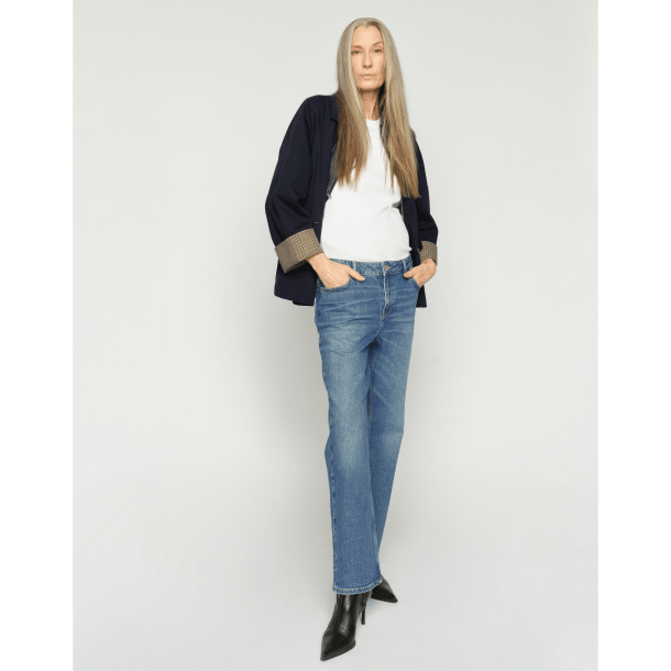 Mos Mosh Jeans - MMColorado Mai Jeans - Mid Blue, Ankle