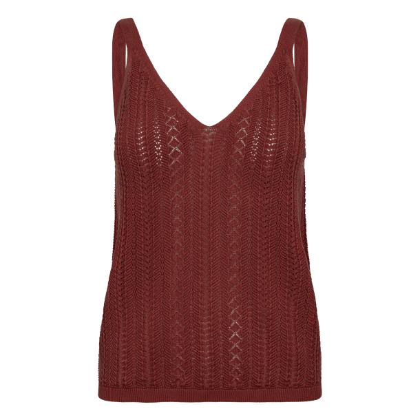 Mos Mosh Top - MMCressida Wash Knit Top - Cowhide