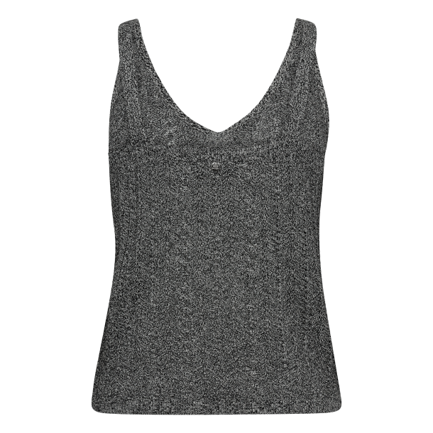 Mos Mosh Top - MMCressida Melange Knit Top - Black