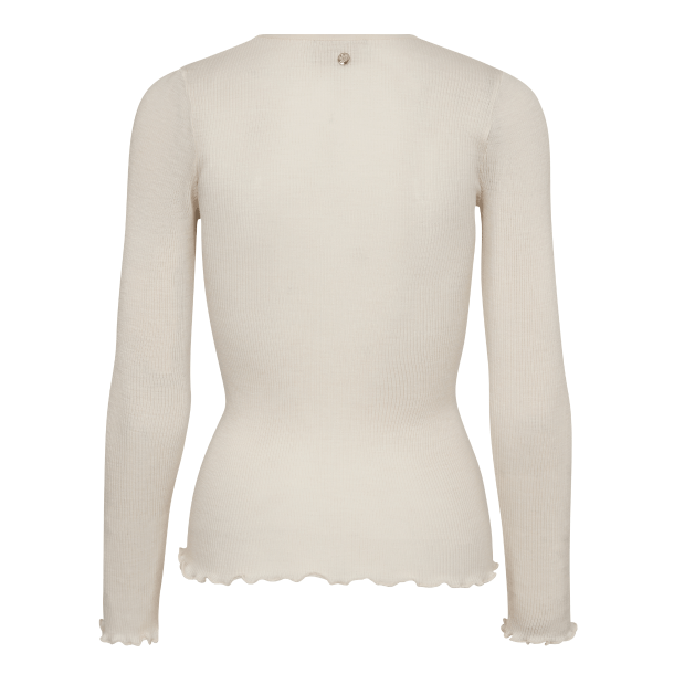 Mos Mosh Top - MMElaine Seamless O-LS Top - Ecru