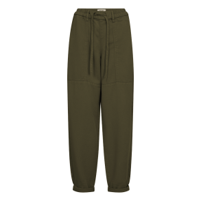Mos Mosh Bukser - MMMaison Stalom Pant - Olive Night, Ankle