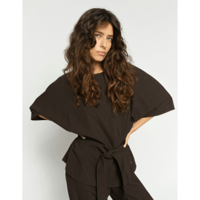 Mos Mosh Bluse - MMRikas Roy Blouse - Coffee Quartz