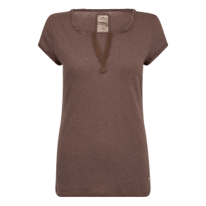 Mos Mosh T-shirt - MMTroy Tee - Coffee Quartz