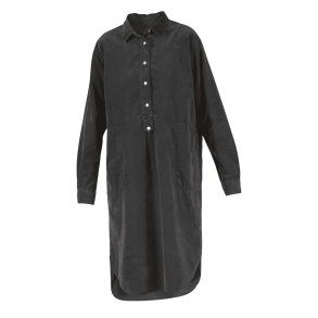 Blue Sportswear Kjole - Mabel 'Baby Corduroy' Dress - Iron Grey