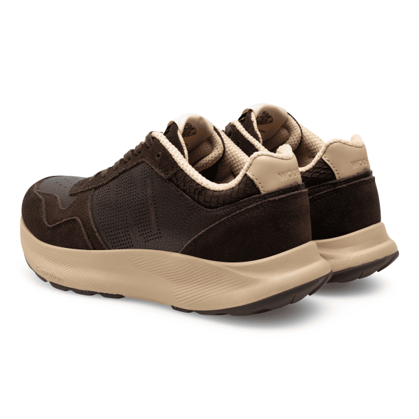 Woden Sneakers - Mathilde Runner Leather - Chocolate
