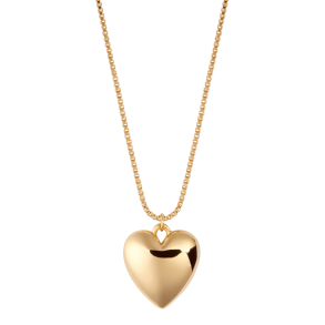 Sparv Halskde - Mellow Heart Necklace - Forgyldt