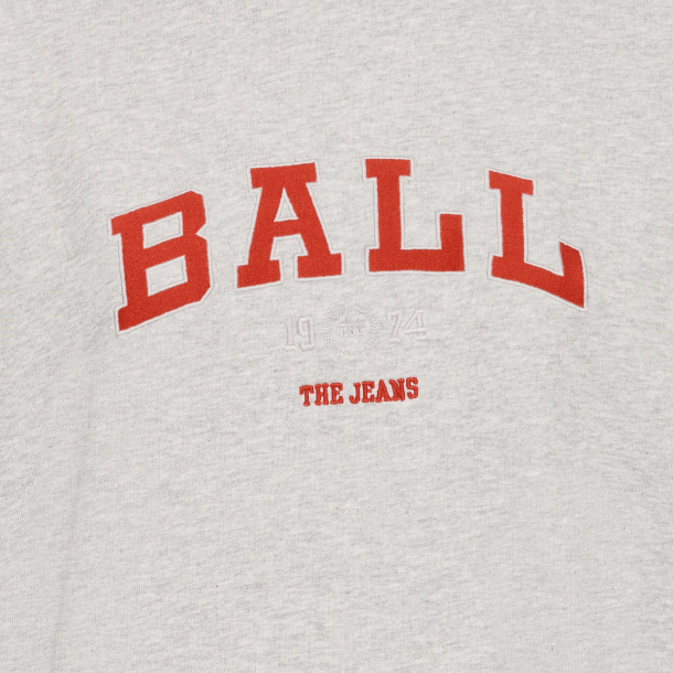 Ball Sweatshirt - BalTaylor Sweat - Medium Grey w. Mistful Mauve