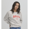 Ball Sweatshirt - BalTaylor Sweat - Medium Grey w. Mistful Mauve