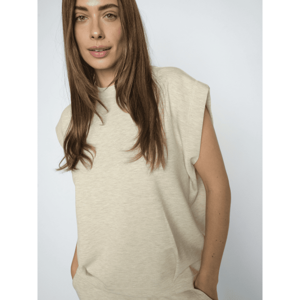 Mos Mosh Sweatshirt - MMNamara O-SL Sweatshirt - Sesame