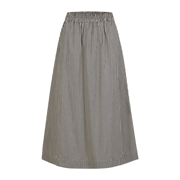 CC Heart Nederdel - Naomi Long Skirt - Creme/Black Stripe 