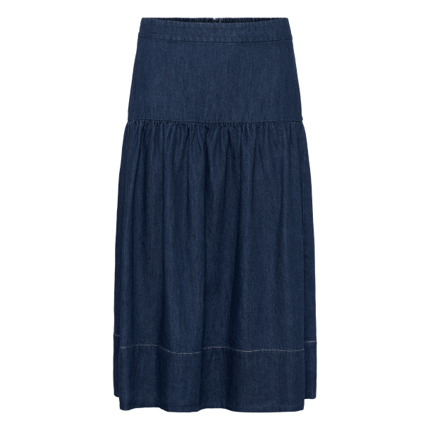 Part Two Nederdel - NelliaPW Skirt - Dark Blue Denim 