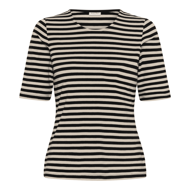 Part Two Bluse - NemiPW T-Shirt - Black Stripe