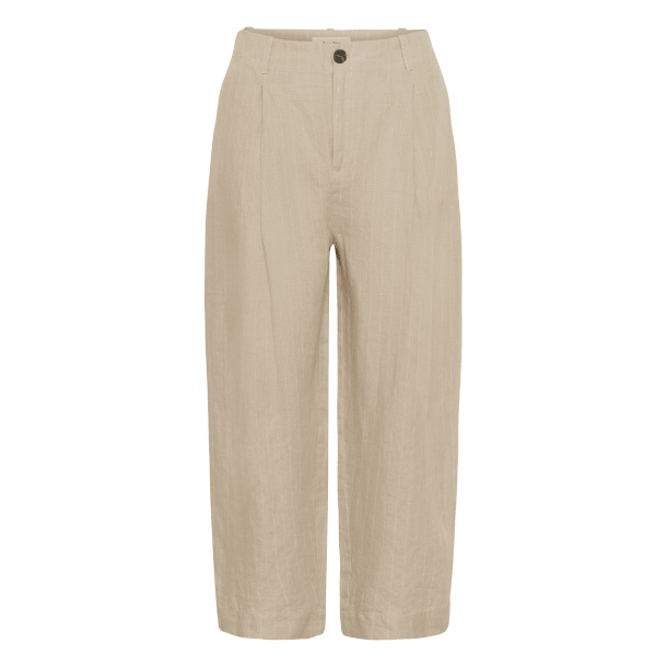 Part Two Bukser - NettasPW Pants - Neutral Pinstripe