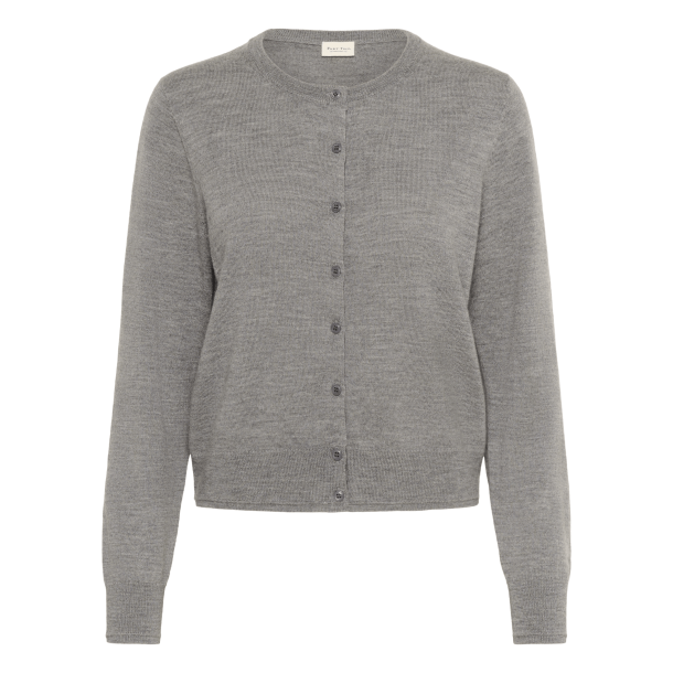 Part Two Strik - NoelaniPW Cardigan - Medium Grey Melange