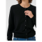 Part Two Strik - NoelaniPW Cardigan - Black