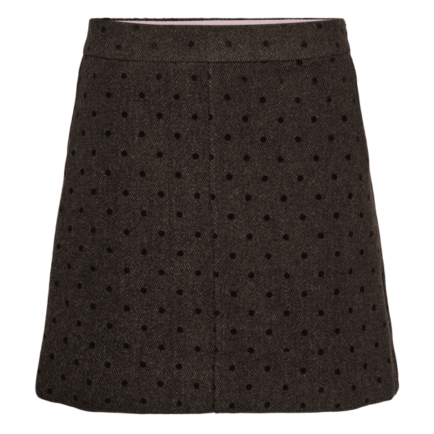 N&uuml;mph Nederdel - NuAmia Skirt - Black Coffee