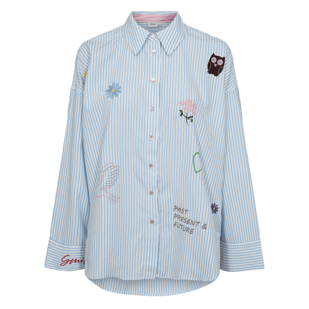 N�mph Skjorte - NuAshley Shirt - Airy Blue
