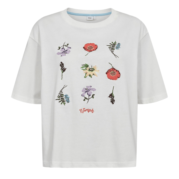 N&uuml;mph T-Shirt - NuBelisa Boxy Tee - Cloud Dancer